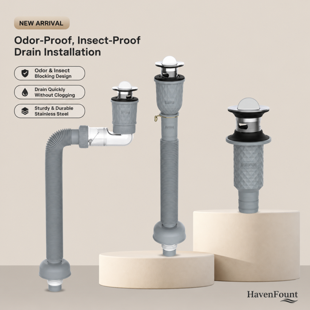 HavenFount SUS304 Bathroom Drainage Fitting | HF-0039