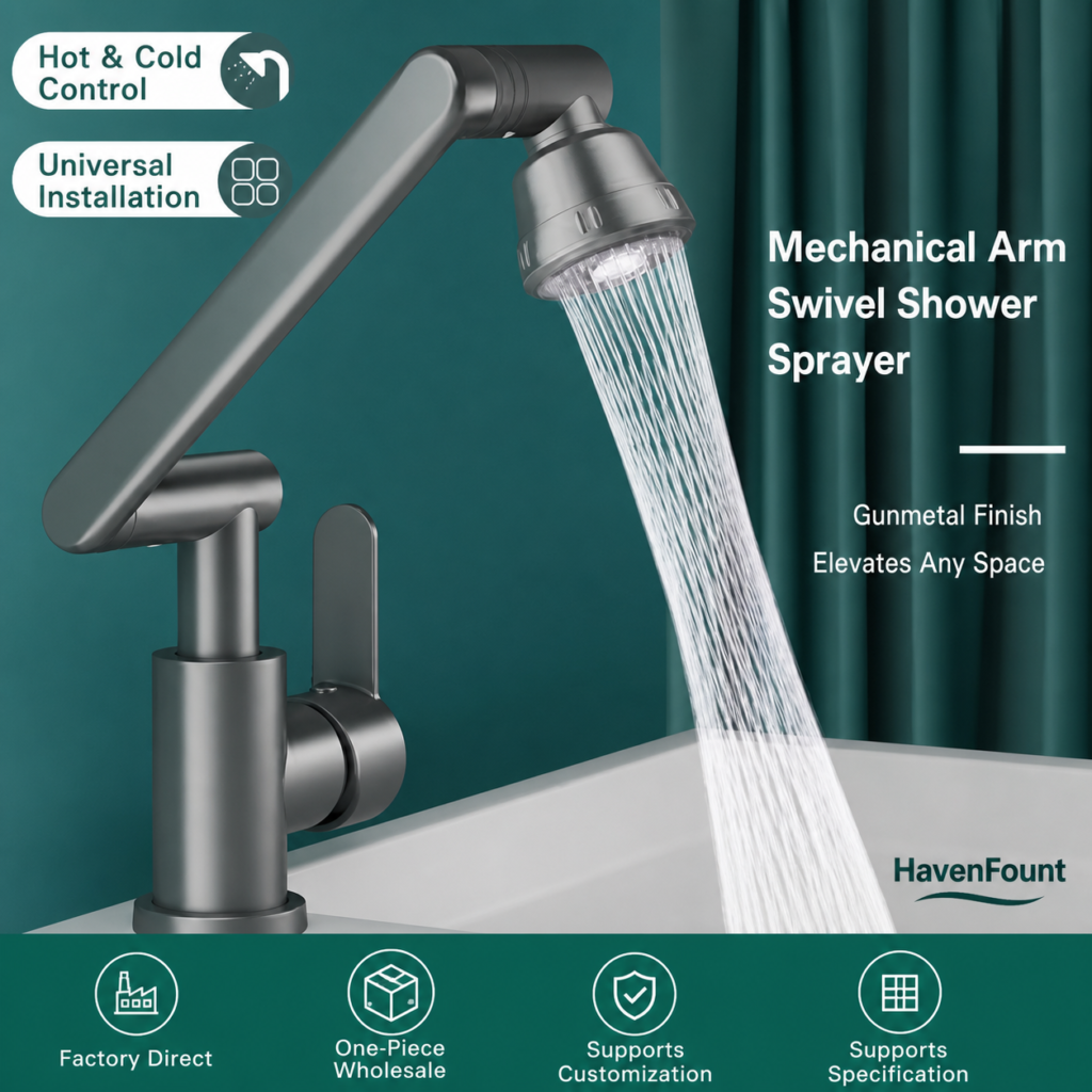 HavenFount SUS304 Gunmetal Bathroom Basin Faucet | HF-0062