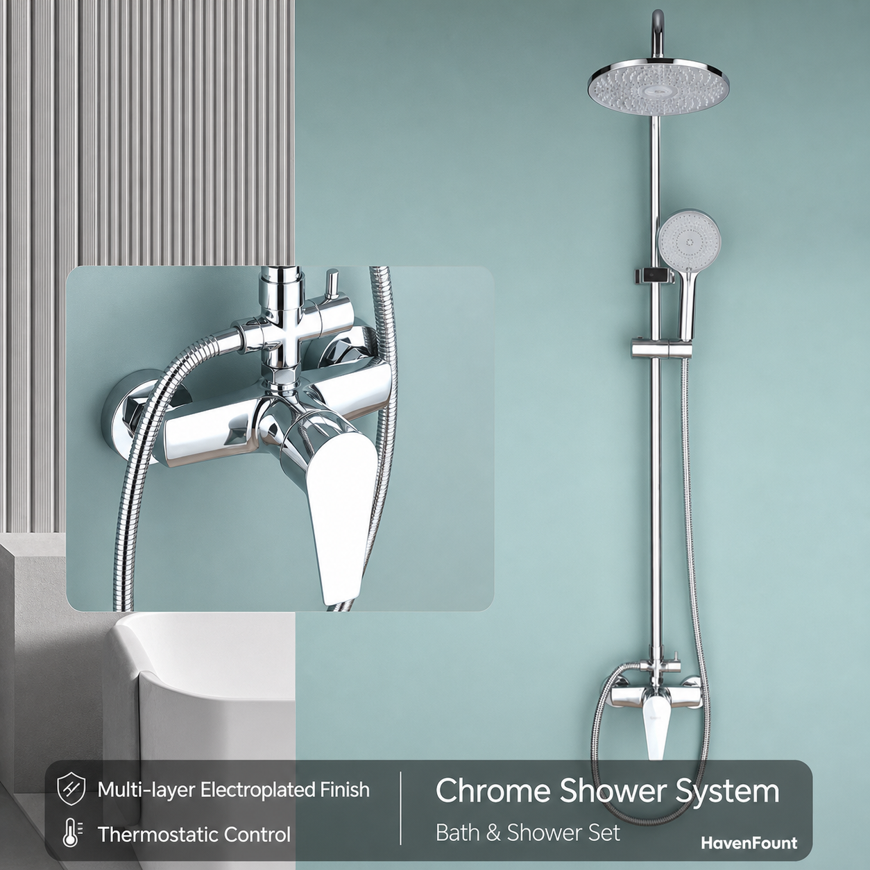 HavenFount SUS304 Gunmetal Rotating Kitchen Faucet | HF-0066
