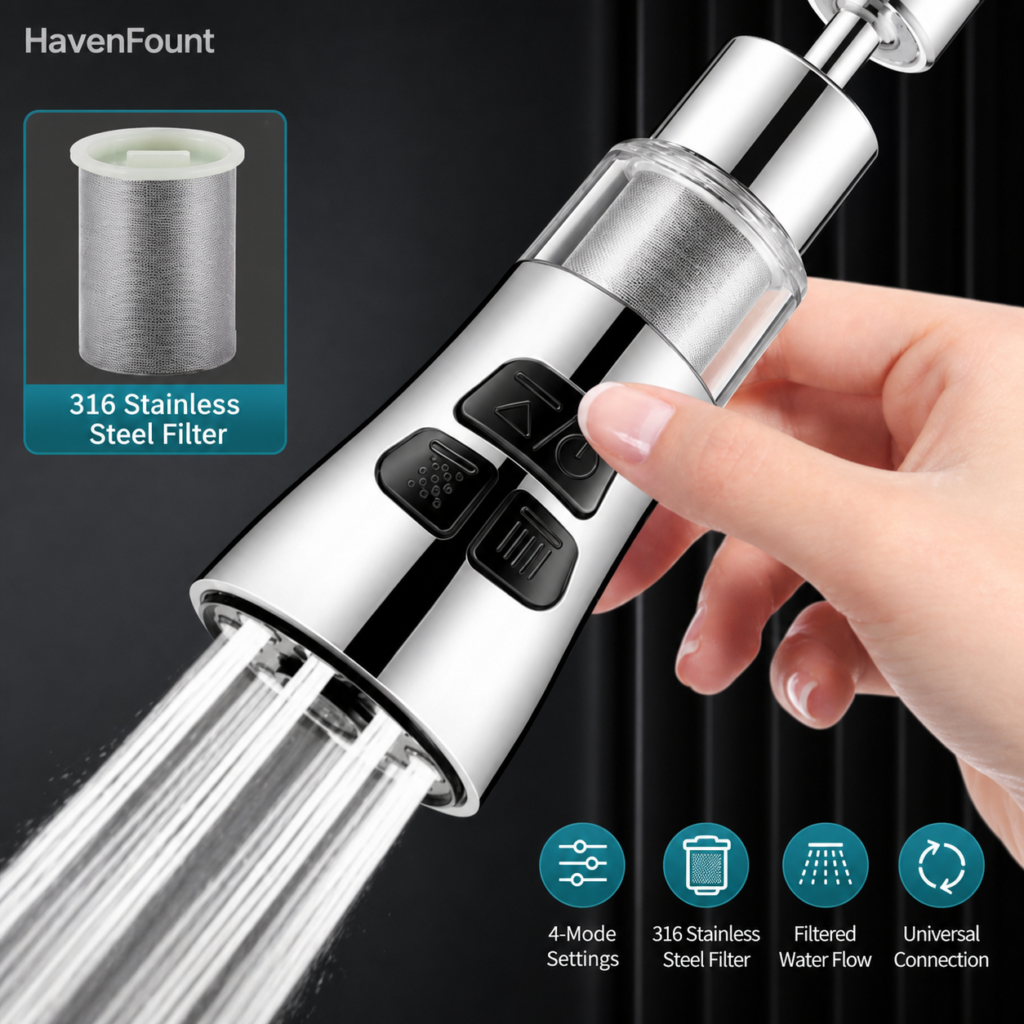 HavenFount Rotating Bathroom Shower System | HF-0103