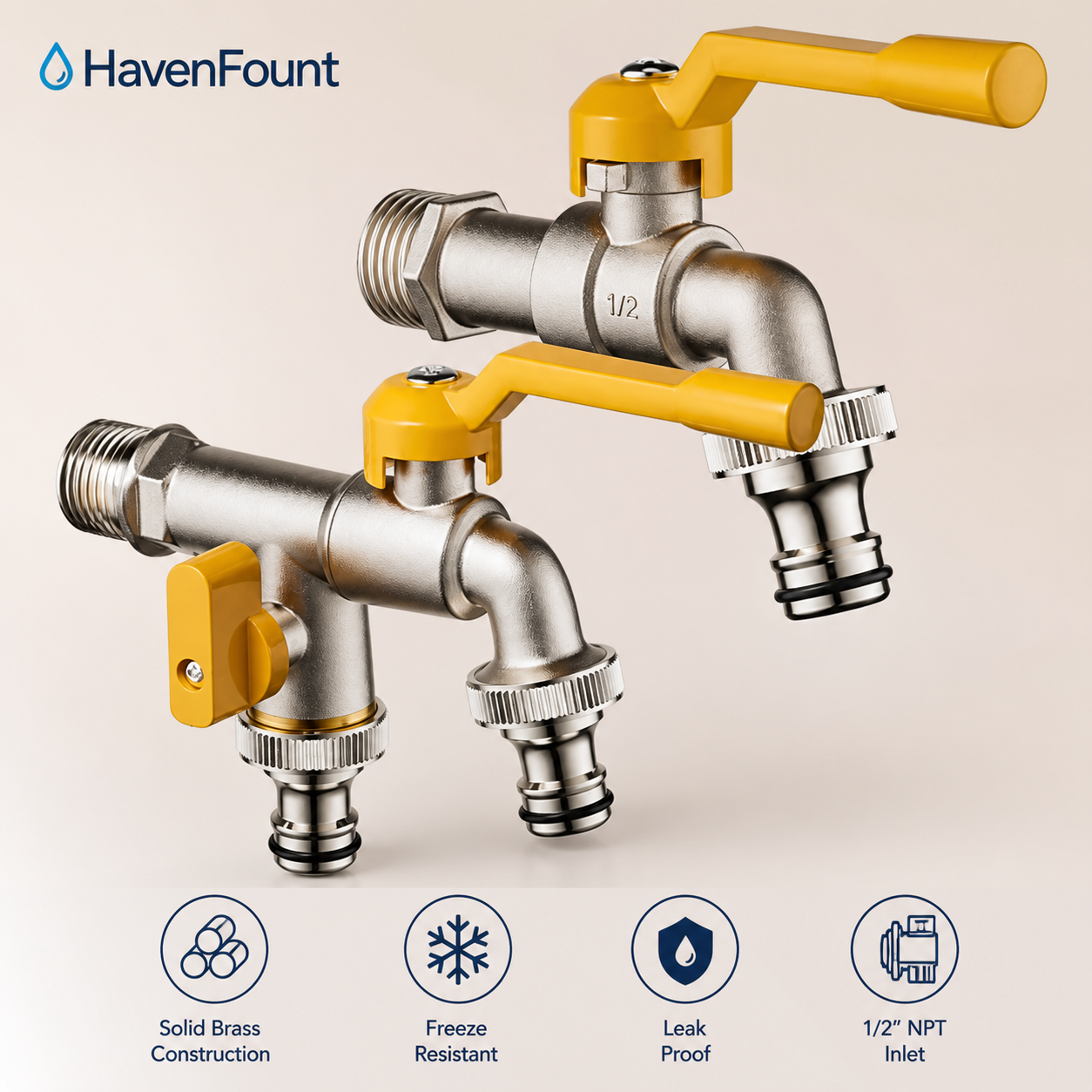 HavenFount Brass Bathroom Basin Faucet | HF-0114