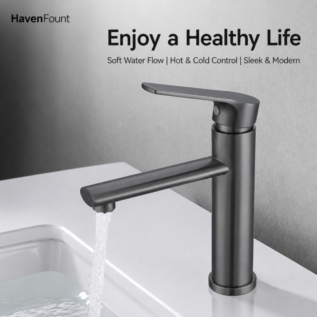 HavenFount SUS304 Chrome Bathroom Basin Faucet | HF-0127