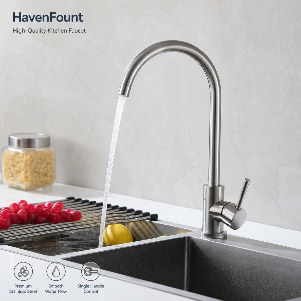 HavenFount SUS304 Rotating Kitchen Faucet | HF-0133