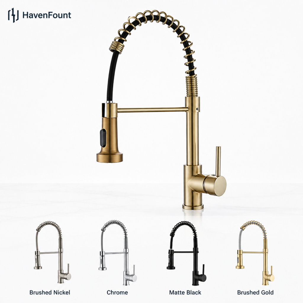 HavenFount SUS304 Pull-Out Kitchen Faucet | HF-0134