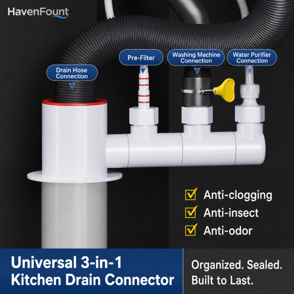 HavenFount Bathroom Drainage Fitting | HF-0166