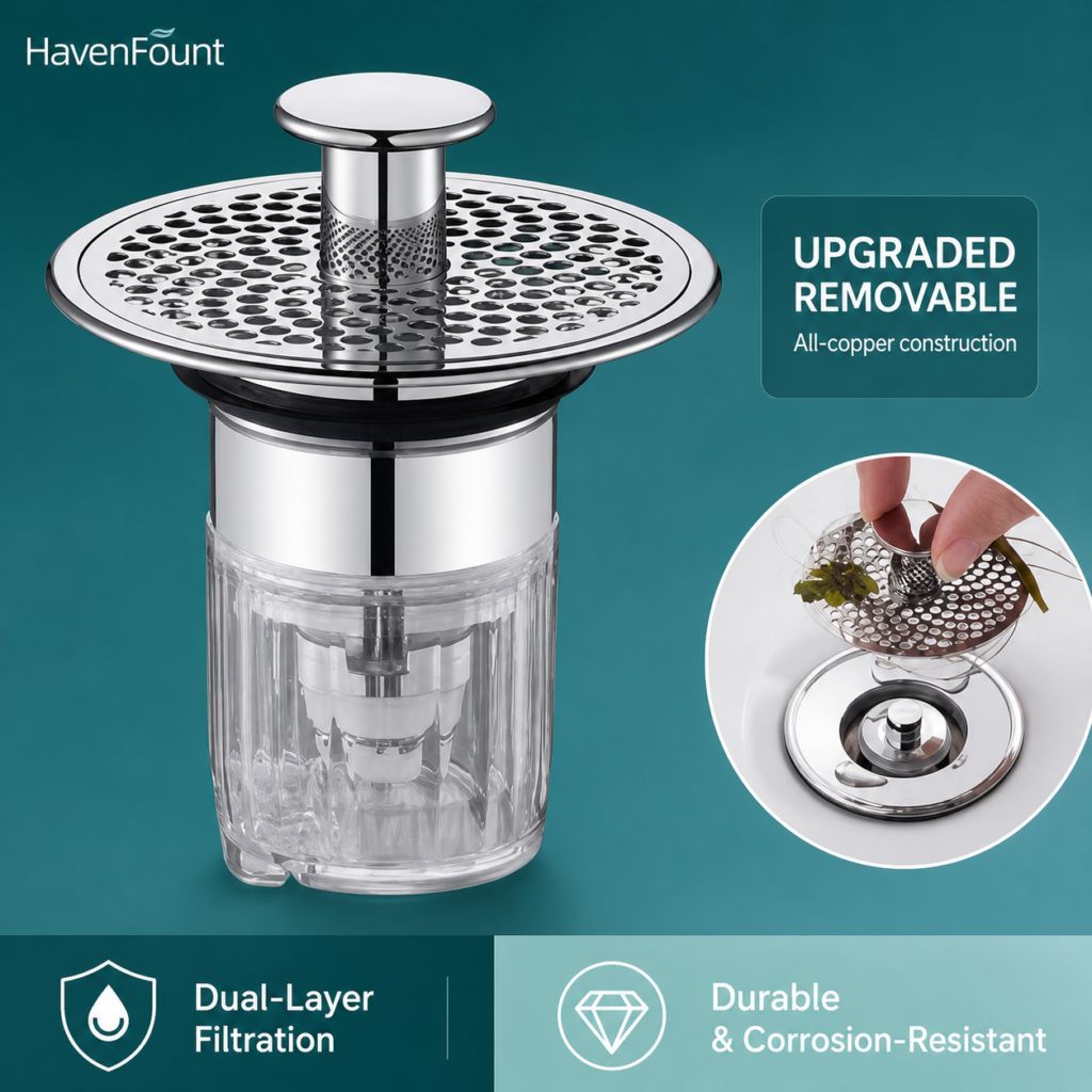 HavenFount Brass Bathroom Drainage Fitting | HF-0169
