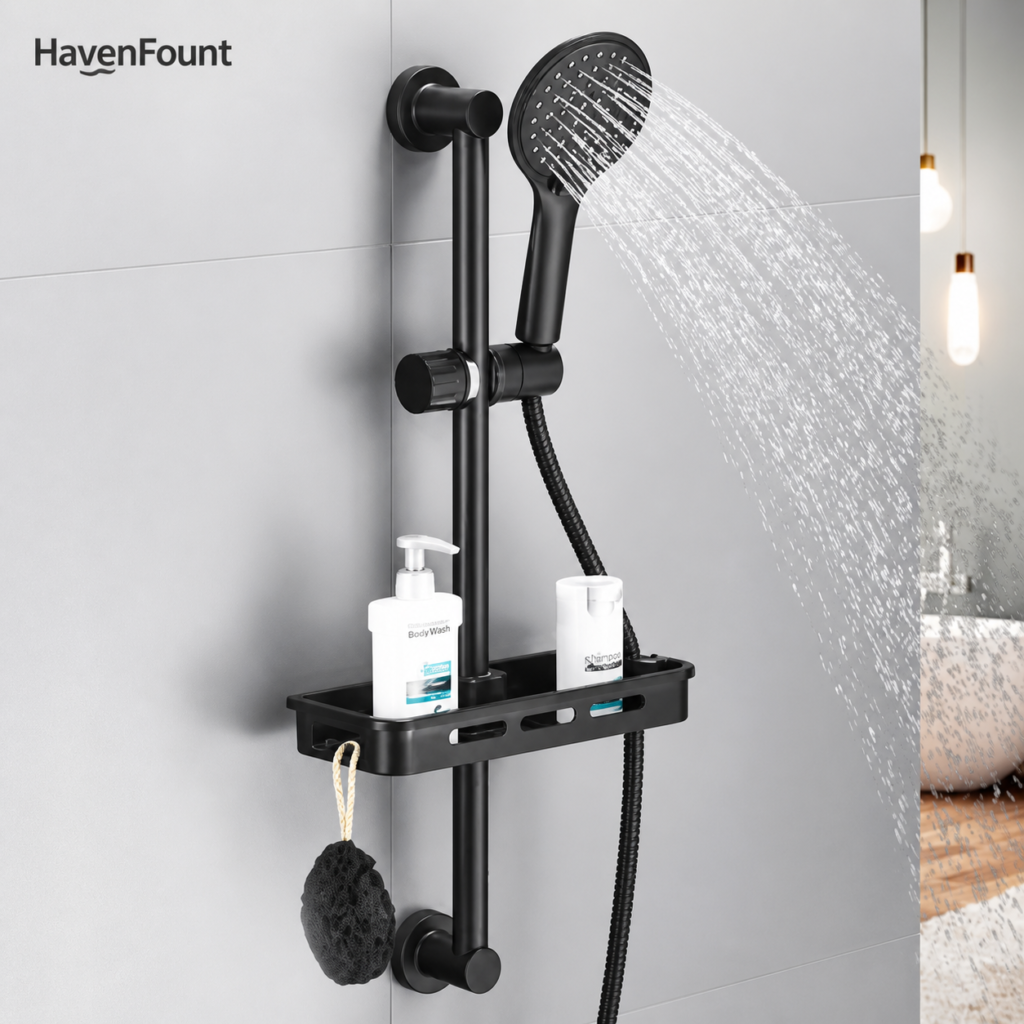 HavenFount Brass Black Bathroom Shower System | HF-0178