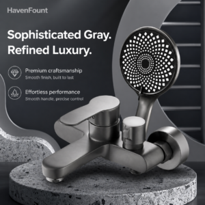 HavenFount Brass Gunmetal Bathroom Shower System | HF-0181