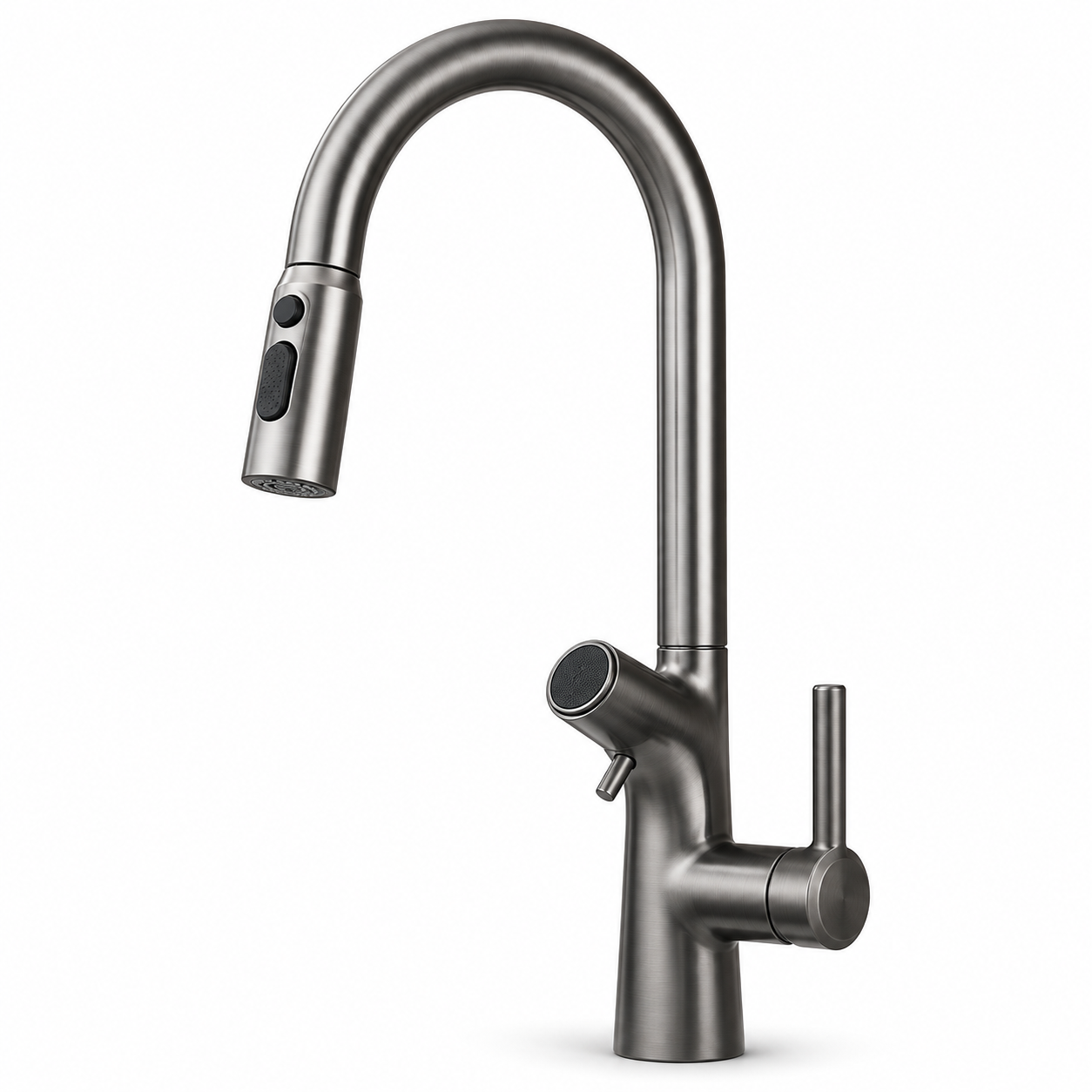 Solid Brass 2-in-1 / 3-in-1 Filtered Pull-Out Kitchen Faucet