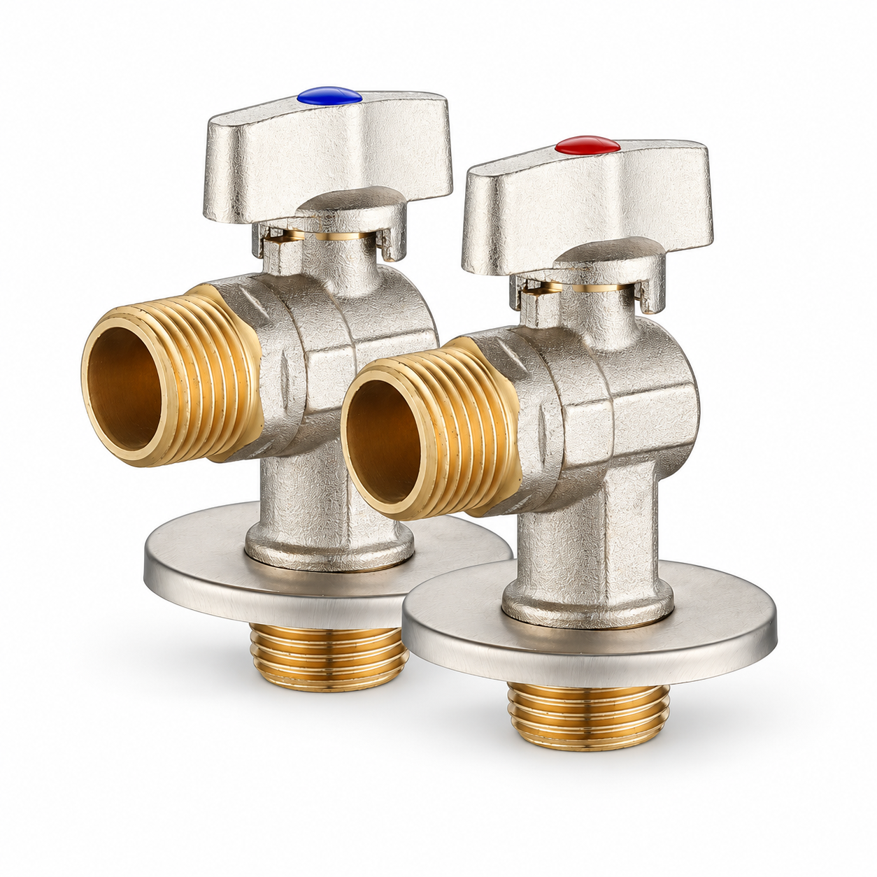 Solid Brass High-Flow Hot and Cold Angle Valve