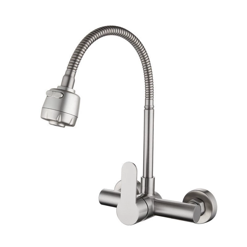Stainless Steel Concealed Wall-Mounted Kitchen Faucet