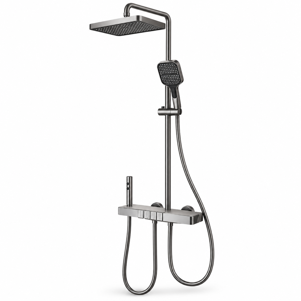 Solid Brass Piano-Key High-Pressure Shower System
